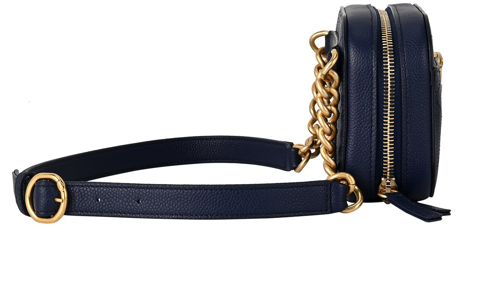 Chic Affinity Belt Bag, &pound;1,950, Handbags, Blue, Caviar Leather, Side view